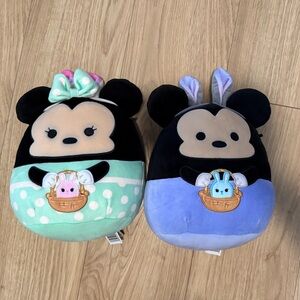 Disney Easter Squishmallow Mickey and Minnie Mouse 8” Set